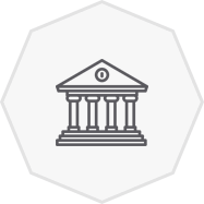 Building icon with columns